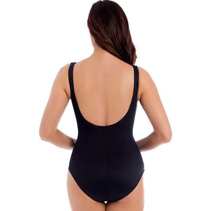 SOLID ESCAPE UNDERWIRE ONE PIECE SWIMSUIT